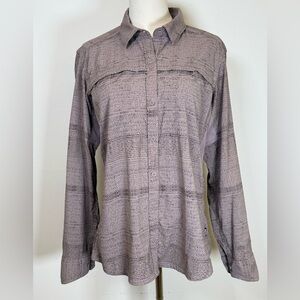 REI Co-op Sahara Pattern Long Sleeve Button-Up Hiking shirt Women’s Size Medium
